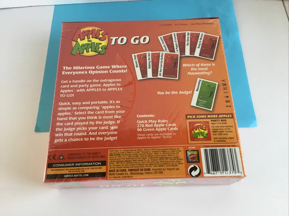 Mattel Apples to Apples To Go Party in a Box Family Card Game  - Image 3 of 3