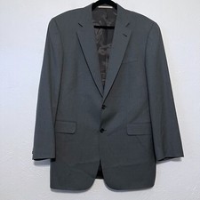 Burberry London Wool Men s 2 Button Gray Blazer Jacket Size 42L Long
