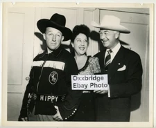 William Boyd,Bing Crosby,Ethel Merman Candid Photo Hopalong Cassidy Radio Show