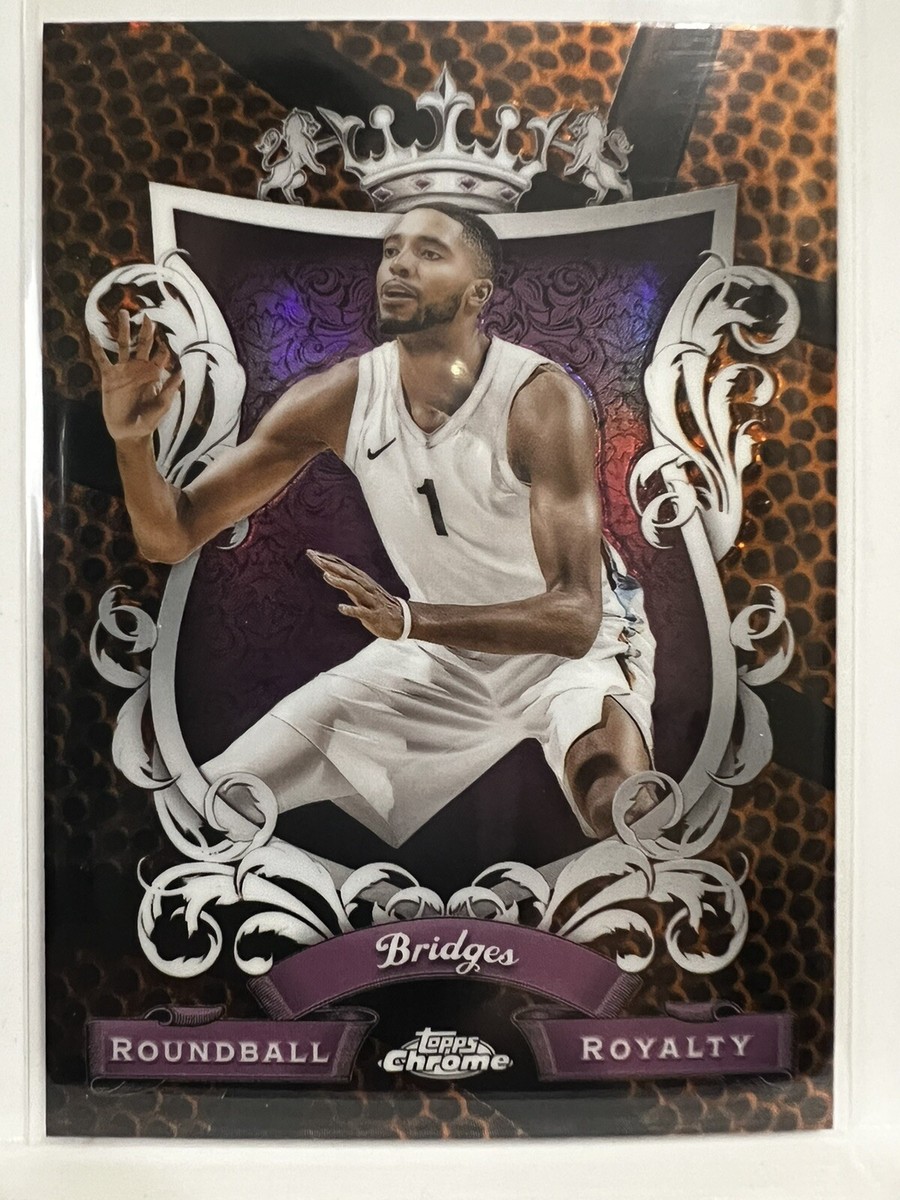 2023-24 Topps Chrome Mikal Bridges Roundball Royalty Orange 