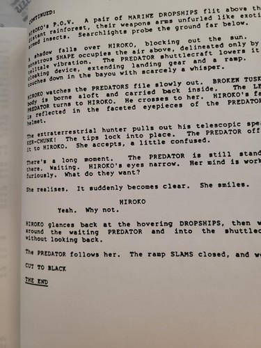 ***Alien VS Predator 2007 Movie Script*** - RARE!!! - Picture 2 of 4