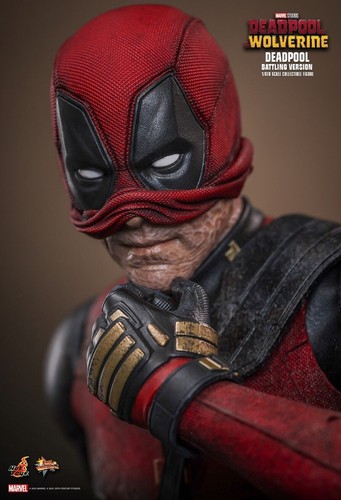 READY NEW AUTHENTIC HOT TOYS DEADPOOL WOLVERINE BATTLING RYAN REYNOLDS MMS782 - Picture 5 of 17