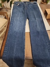 Levis Mens 501 Original Fit Denim Jeans Straight Leg Button Fly Sz 36x34