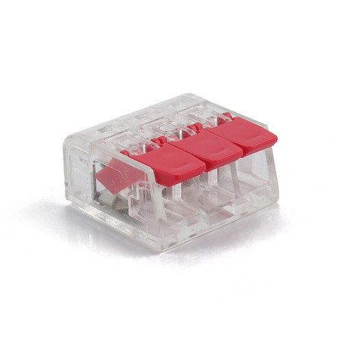 60 × Universal 3 Holes 221-413 Wire Connector Mini Fast Wiring Cable Connector - Bild 4 von 17