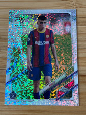 2020-21 Topps Chrome UEFA Barcelona Pedri RC Speckle Refractor