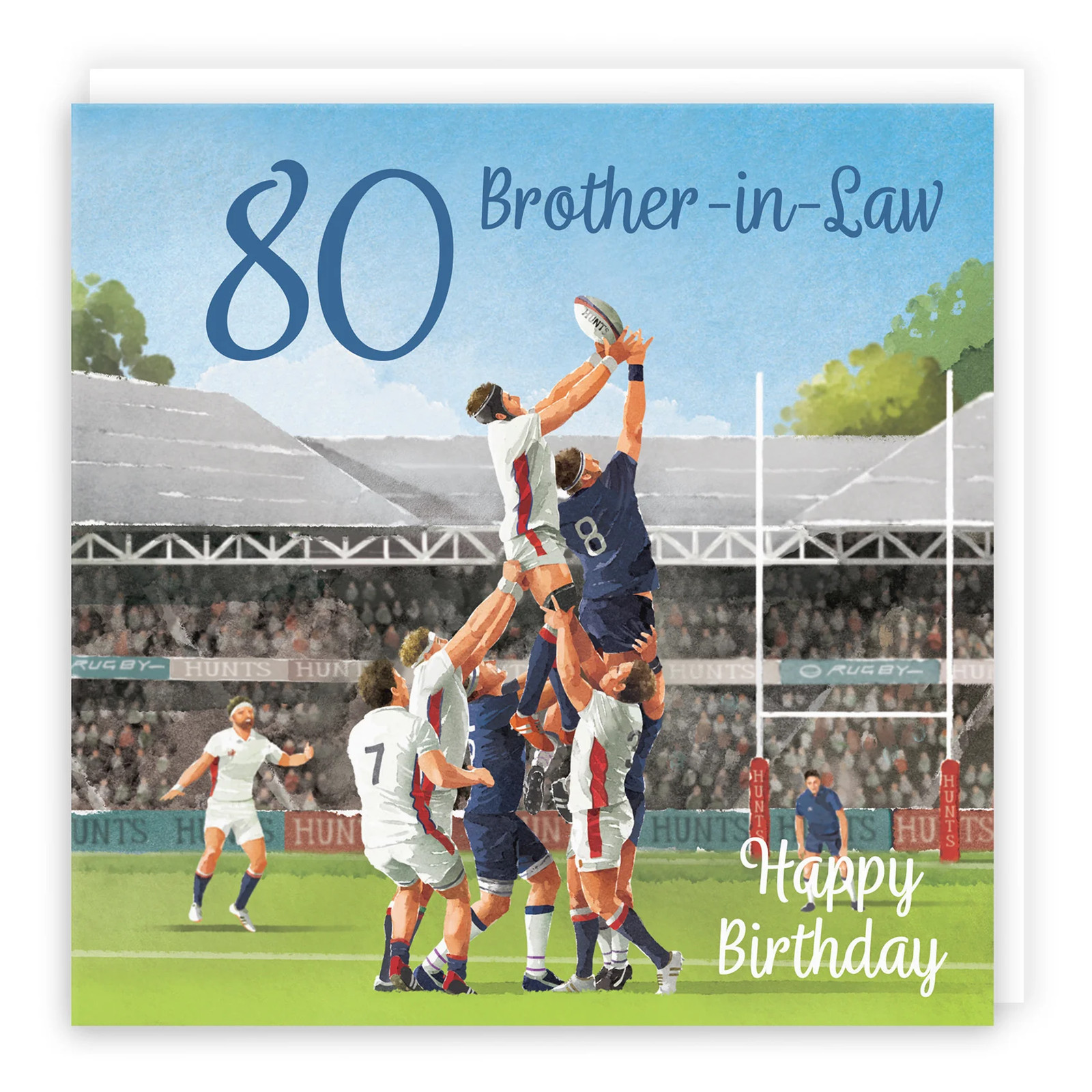 80th Brother In Law Rugby Birthday Card Milo's Gallery