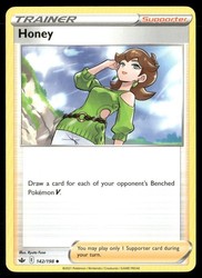 Honey 142/198 Chilling Reign Uncommon Trainer Supporter
