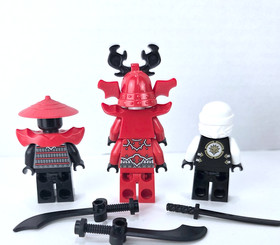LEGO Ninjago Final Battle Minifigure Lot from 70504 Garmatron Kozu Zane