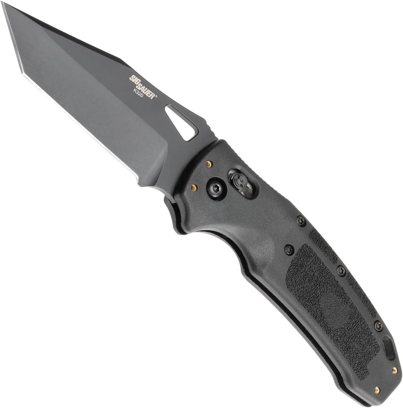 Sig Sauer Hogue K320 CPM S30V 3.5" Tanto Nitron Folding Knife - Black (36360)