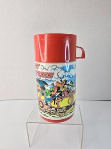 Vintage 1979 Disney Express Lunchbox Thermos Aladdin With Lid Cap 8 oz hot cold
