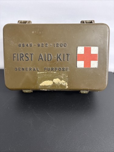 Vintage US Military Army General Purpose First Aid Kit 6545-00-922-1200 FULL