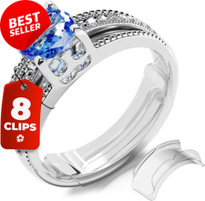 Ring Sizers Adjusters 8 Sizes Invisible Guards for Loose Rings Fits 8mm