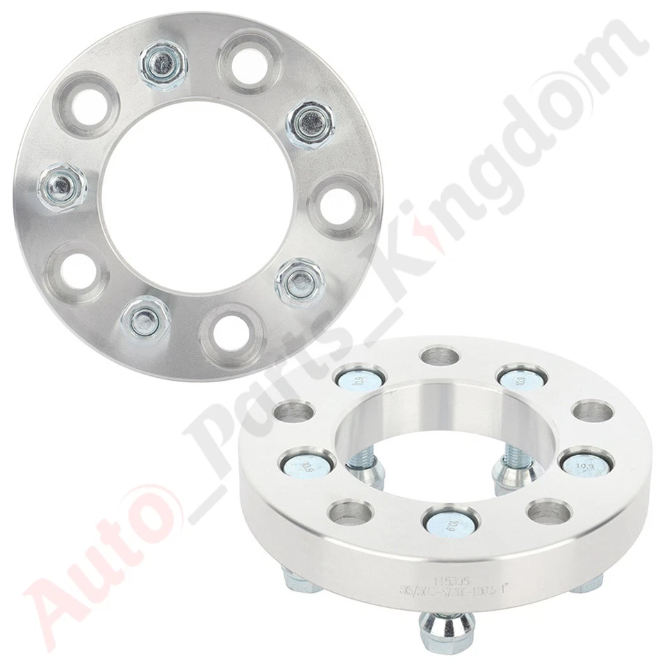 2) Adaptadores de rueda de 1" 5x5 a 5x4,5 rosca M12x1,5 para Chrysler Pacifica Buick Foto 2 de 4