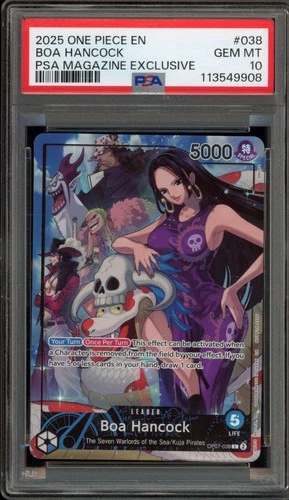 One Piece CCG Boa Hancock PSA Magazine Exclusive Promo OP07-038 PSA 10 Gem Mint