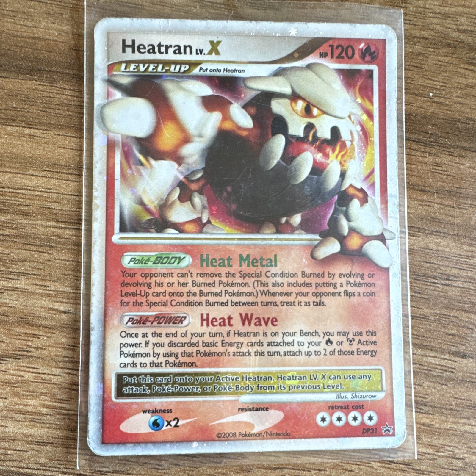 Pokemon TCG Heatran LV.X DP31 Pokemon Promos Holo Promo 2008 120 HP ENG