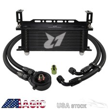 Lr 15 Row An10 Oil Cooler Wbracketfilter Adapter Hose Kit 3416 M201.5 Bk