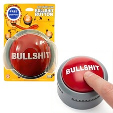 Bullshit Button The Official Hilarious BS with Sound Effects & Flashing Light