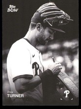 2025 Topps Black & White #009 Trea Turner