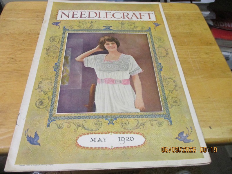 "Needlecraft". May, 1920. "Color Illustrations,Cream of Wheat."Women's Interest.