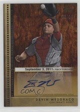 2012 Topps Update Golden Debut Gold 8/10 Devin Mesoraco #GDA-DM Auto 0t2