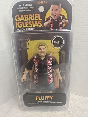 Gabriel Iglesias Collectible Action Figure With Mic , Cake, Sunglasses  2012 New