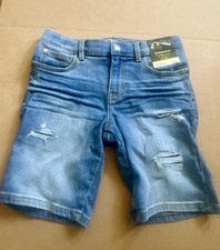 Kids Boys Destructed Bermuda Denim Distressed Shorts Medium Size 8