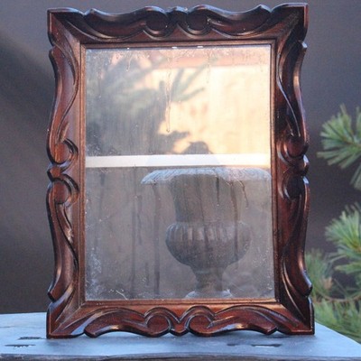 Antique wooden frame 1880 for oil picture ebony 24 x 18 cm internal dimension antique frame