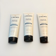 Cremo Shave Cream Sensitive Non-Irritating 6 Oz Each Lot Of 3