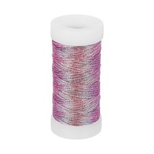 Fil Métallique, 100 Yards Fil À Broder Pour Machine À Coudre, Colorful Pink