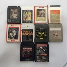 Lot of 10 Various Music 8-Track Tapes