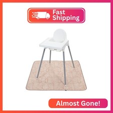 S T INC. Baby Splat Mat for Under High Chair, Water Resistant Floor Mat, 42 Inch