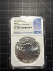 USA American Silver Eagle 2016 First Day 30th Anniv NGC MS70 White Holder