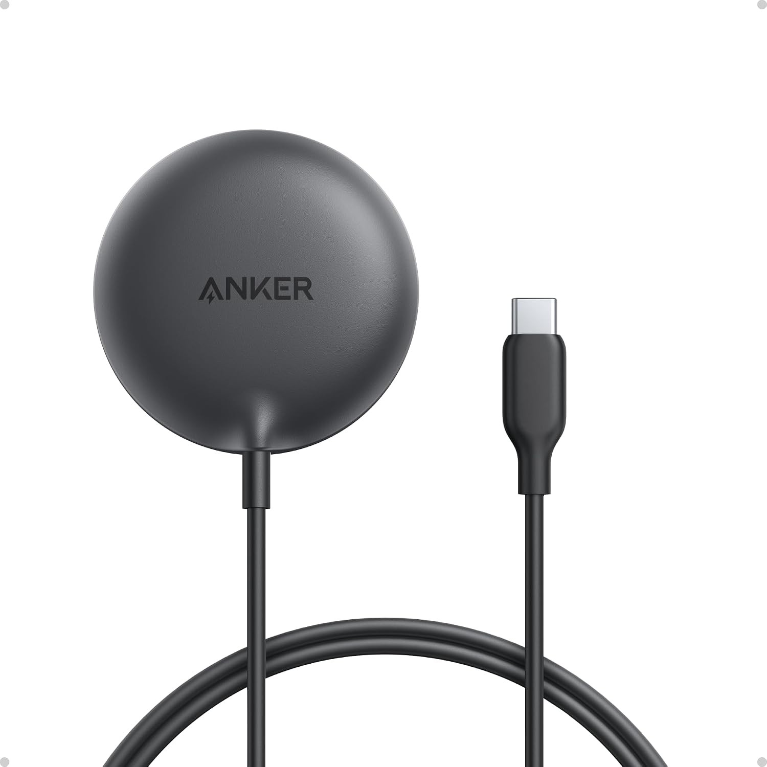 Anker MagSafe Compatible Qi2 Wireless Charger Pad 15W for iPhone 16/15/14/13