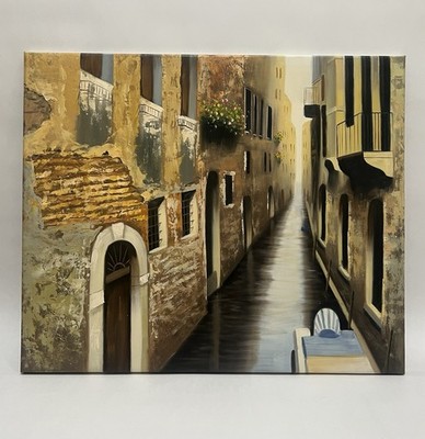 The Venetian Canal Oil Painting  20x24