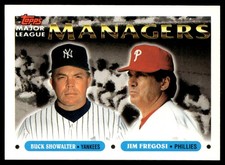 1993 Topps Buck Showalter/Jim Fregosi New York Yankees/Philadelphia Phillies