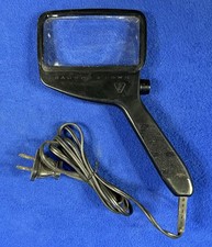 Vintage Bausch Lomb Lighted Magnifying Glass / Electric/Handheld / 6-Watt Bulb