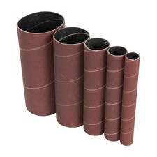 SET MIT 5 SCHLEIFH&Uuml;LSEN AUS ALUMINIUMOXID 114 MM KORN 240