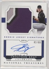 2016 National Treasures Rookie Jersey Signatures Vertical 2/99 Jon Gray Auto 0e1