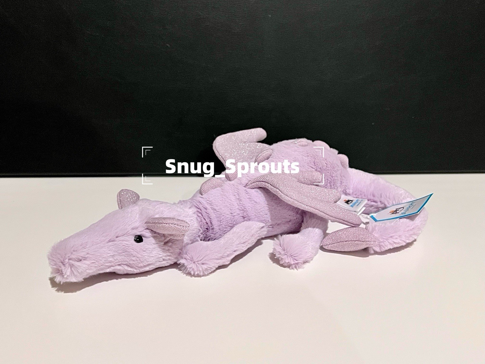 ¡¡AUTÉNTICO!!️ NUEVO CON ETIQUETAS Jellycat Little Lavender Dragon Pequeño 12"" - ENVÍO RÁPIDO