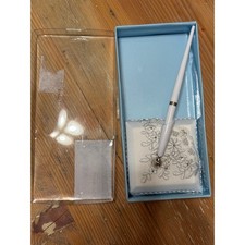 Wedding Guest Book Pen with Holder Floral Lace Pen Set