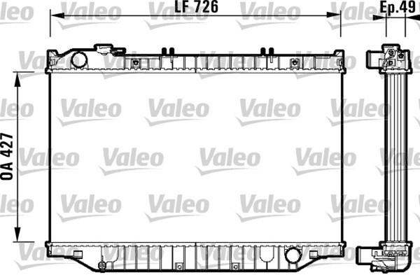 Valeo MotorküHler WasserküHler 732415 FüR Toyota Aluminium KunststoffgehäUse 80-image