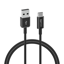 Amazon Basics USB-C to USB-A 2.0 Fast Charger Cable 480Mbps 3ft Black