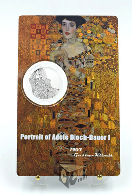 Portrait of Adele by Klimt  1/500 Oz 999 Silver Coin 1 Dollar Liberia 2026