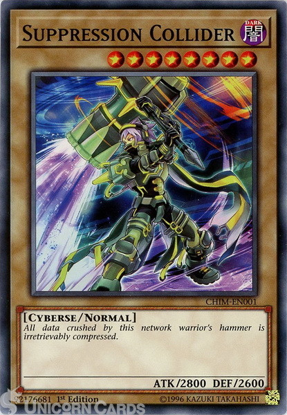 CHIM-EN001 Suppression Collider Common 1st Edition Mint Yu-Gi-Oh! Card