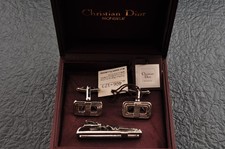Franz&ouml;sische Marke "Christian Dior" Krawattenklammer und Manschettenkn&ouml;pfe si...