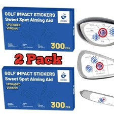 600Pcs Golf Impact Tape Set Self-Teaching Sweet Spot and Shot Consist Bullseye