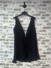 NWT Cupshe Lace Up Backless Cover-Up Dress Black size Medium