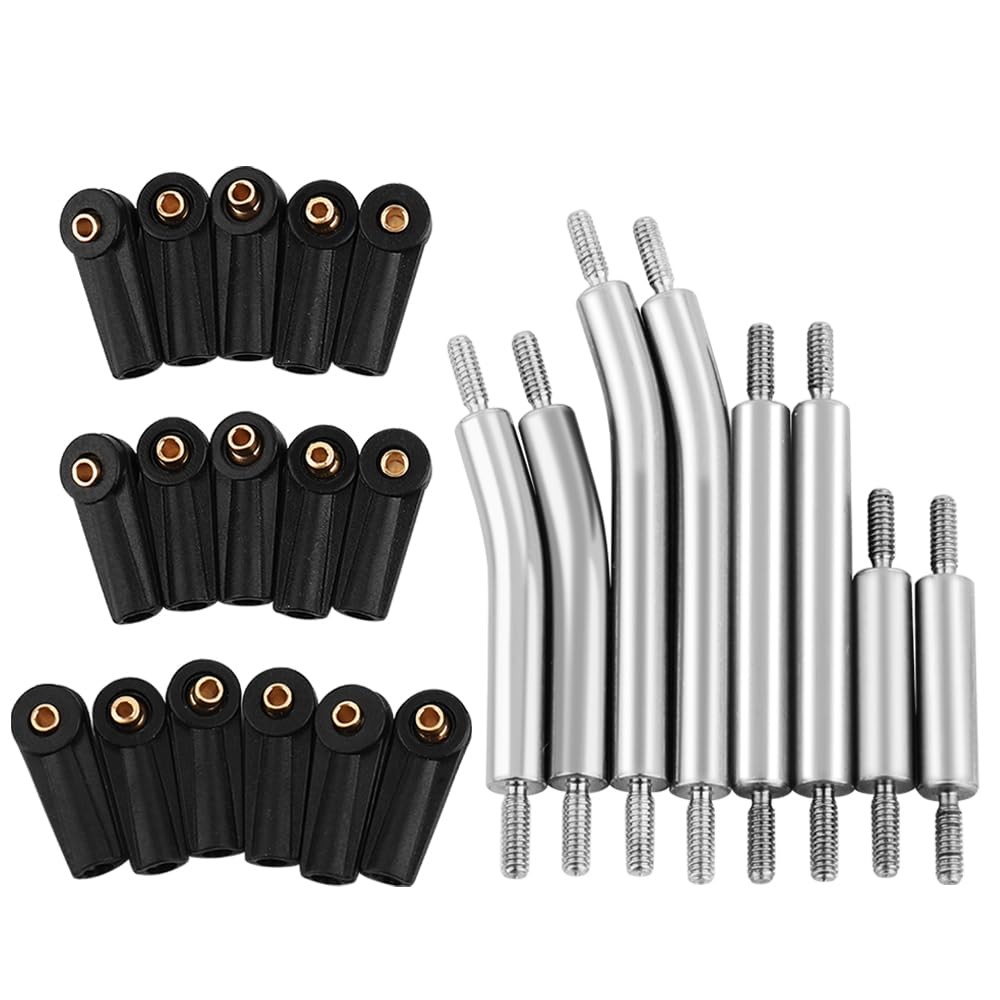 High Clearance 4 Links Set Stainless Steel Linkage kit for Base Camp Axial SC...