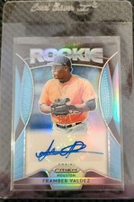 2019 PRIZM - AUTO /100 - # RA-FV - FRAMBER VALDEZ - ROOKIE CARD - RC. rookie card picture