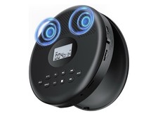 ARAFUNA Portable CD Player with Dual Stereo Speakers, Rechargeable Compact CD...